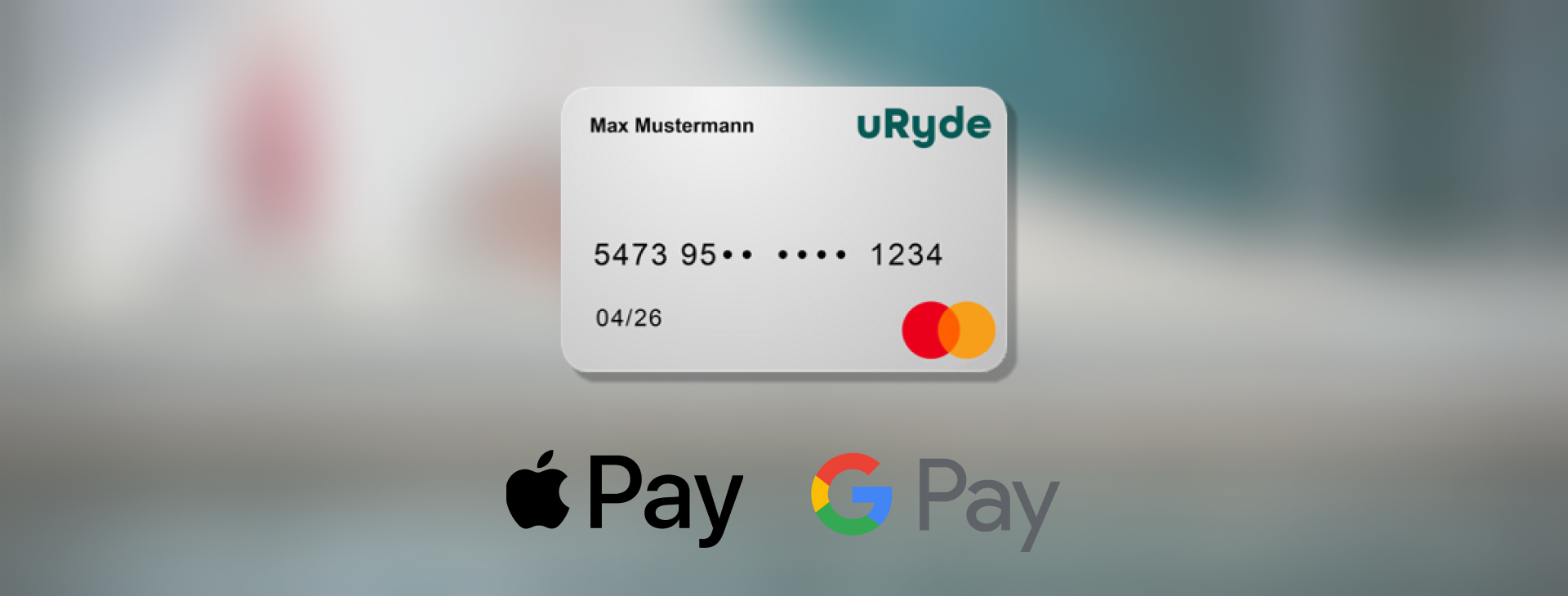 uRyde Mobilitätsbudget-Karte in Apple/Google Pay hinterlegen