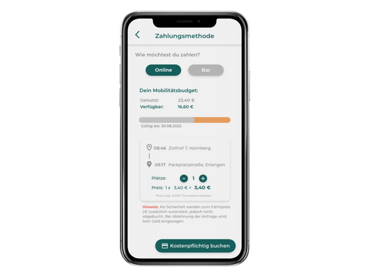 Simple payment via integrated online payment